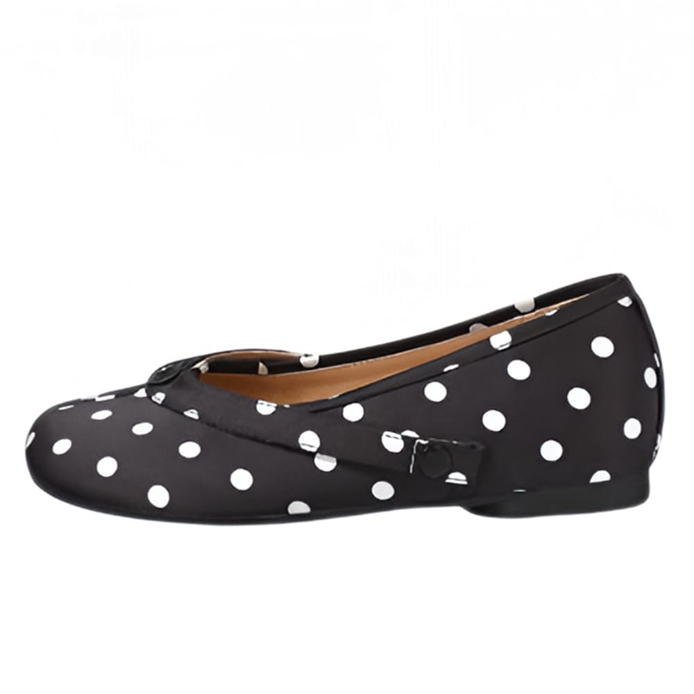 French Girl Polka Dot Tabi Ballet Flats