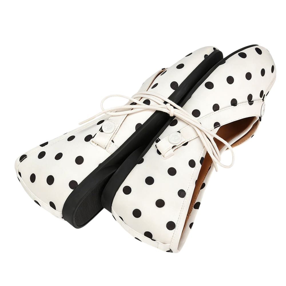 French Girl Polka Dot Tabi Ballet Flats