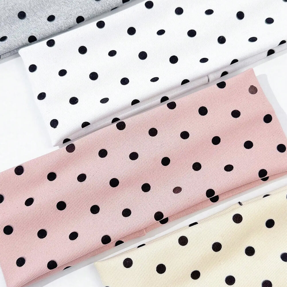 French Style Polka Dot 4 pcs Headband Set