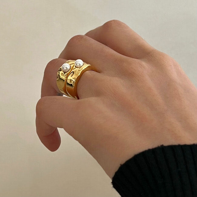 Coastal Granddaughter Pearl Ring