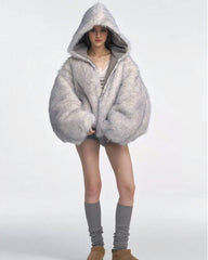 Less Conversation Reversible Fur Jacket
