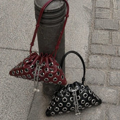 After Midnight Eyelet Shoulder Bag