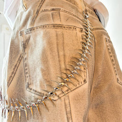 Grunge Fishbone Pant Chain