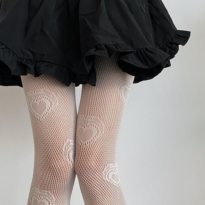 Heart Mesh Tights