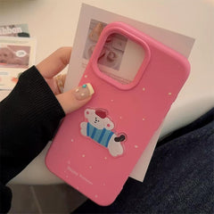 Korean Aesthetic Puppy iPhone Case