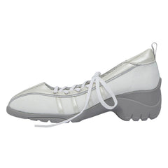 Model Behavior Lace Up Ballet Heeled Sneakers