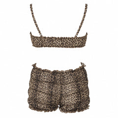 Wild Aura Leopard Print Top + Shorts Co-Ord