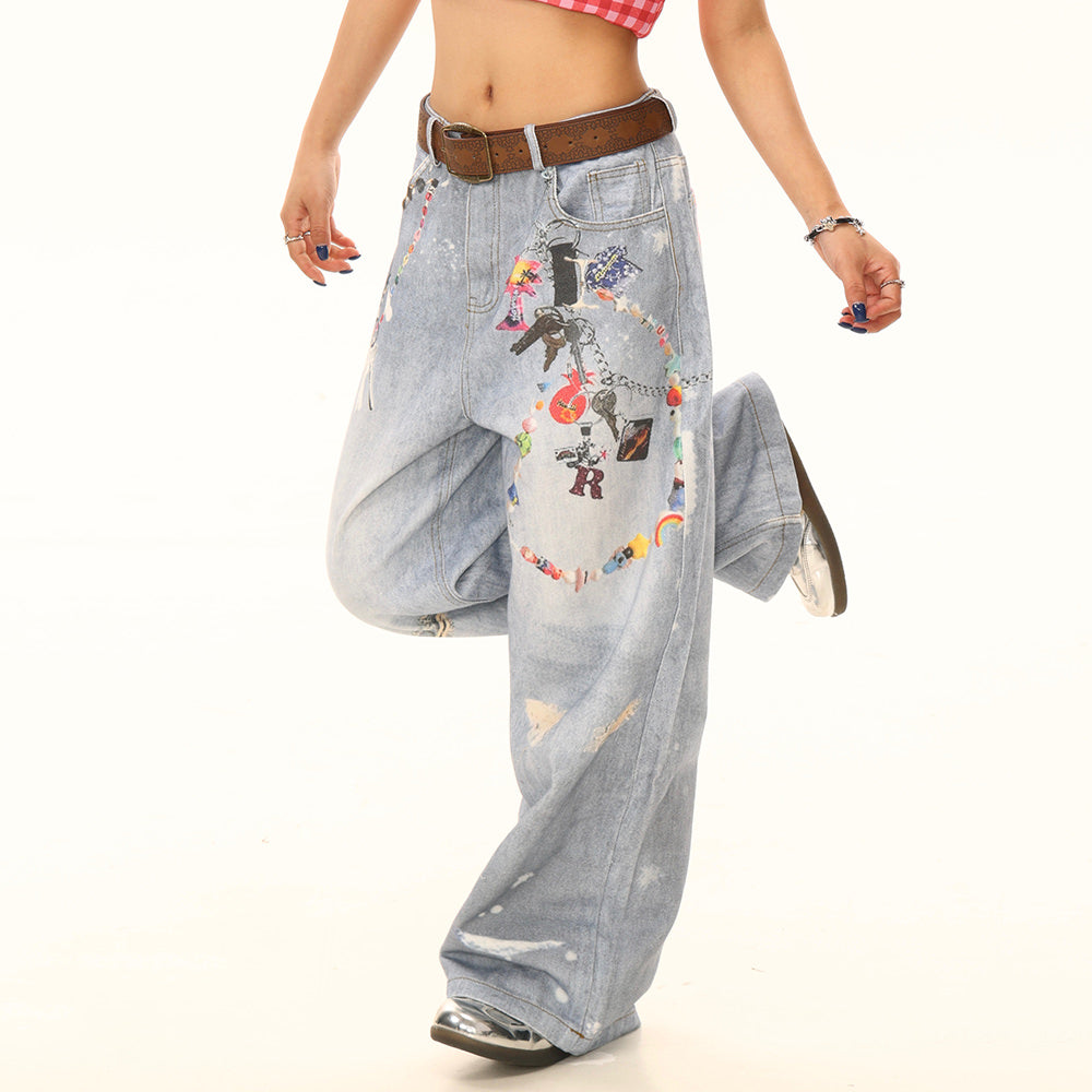 Lucky Trinket Wide-Leg Jeans