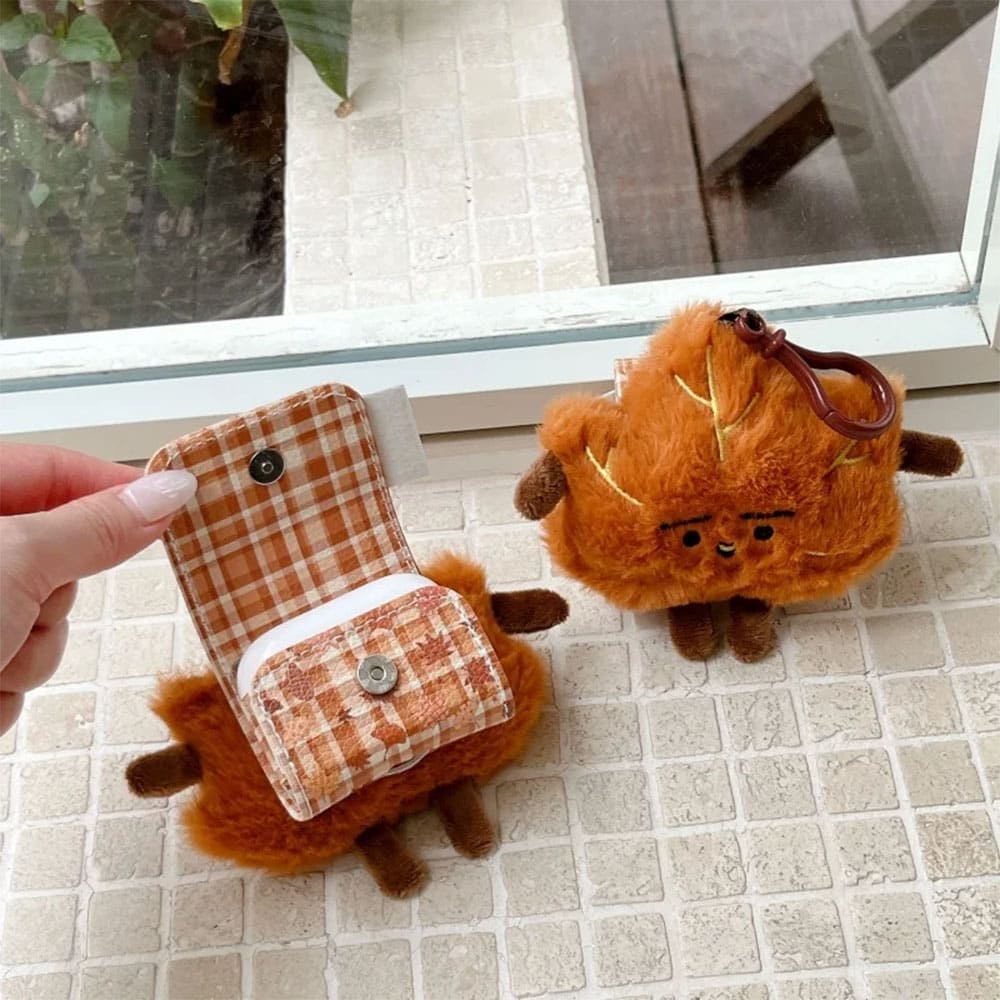 Maple Leaf Fluffy AirPods Case