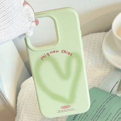 Matcha Mood Aesthetic iPhone Case