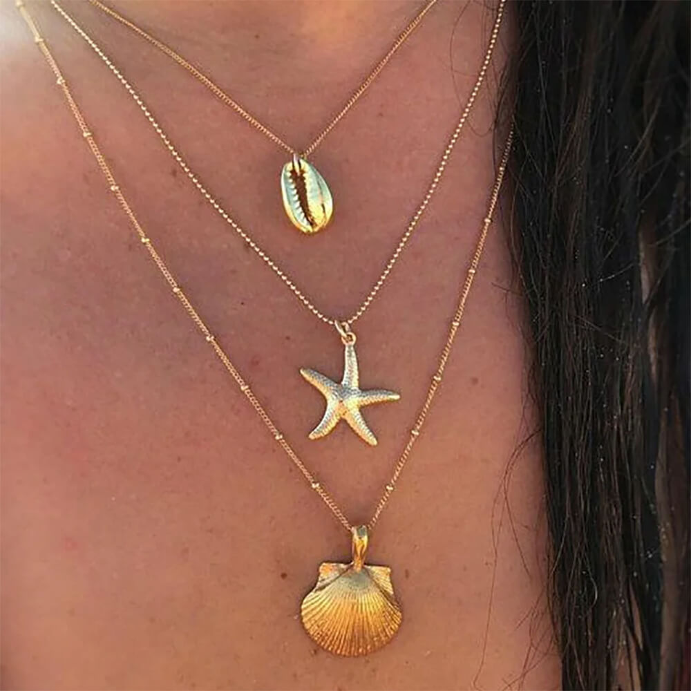 Mermaidcore Aesthetic Layered Necklace