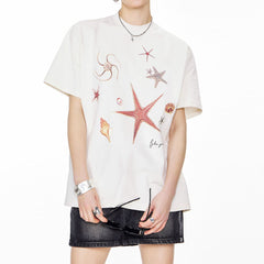 Mermaidcore Ocean Print T-Shirt