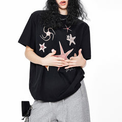 Mermaidcore Ocean Print T-Shirt