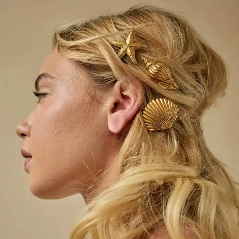 Mermaidcore Aesthetic Hair Clips Set