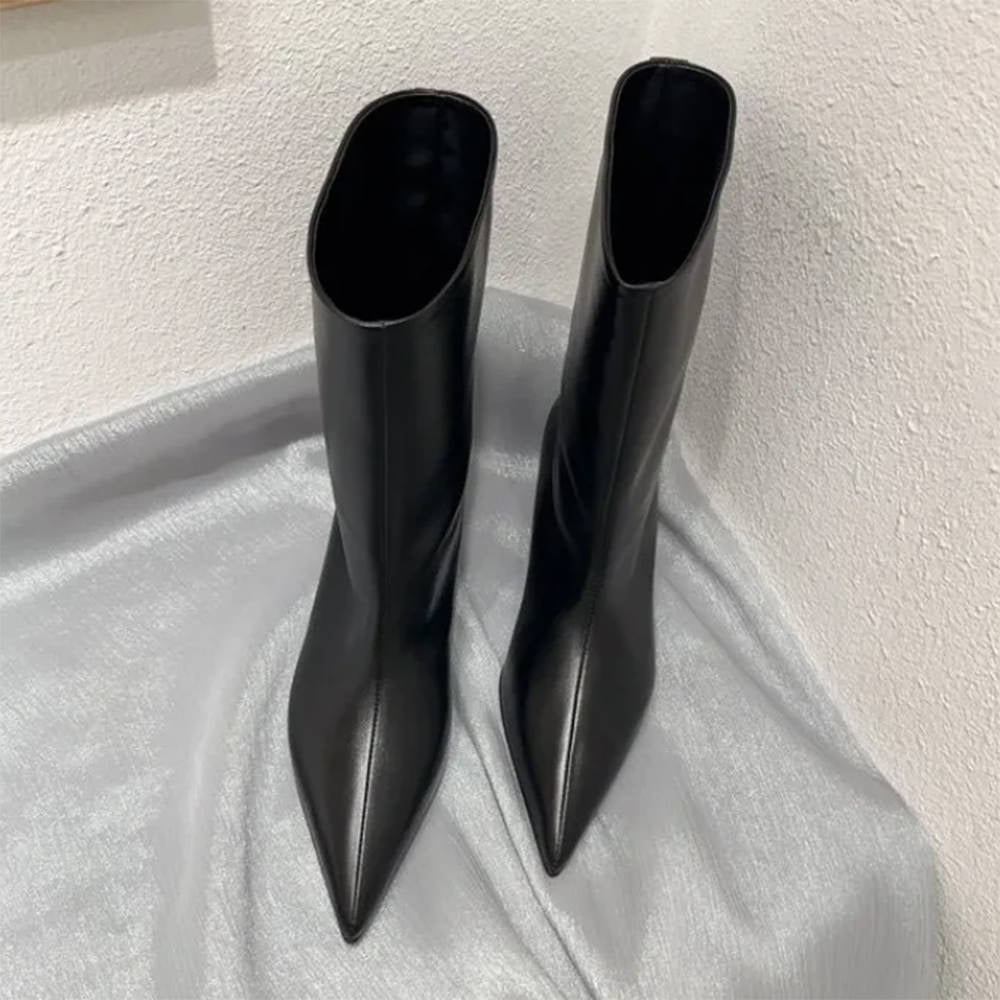 Minimalist Aesthetic Ankle Boots