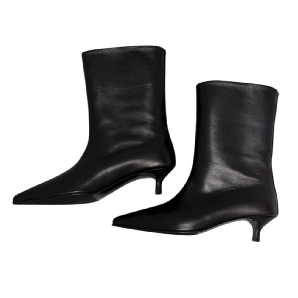 Minimalist Aesthetic Ankle Boots