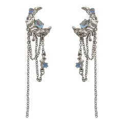 Moonstone Asymmetrical Earrings