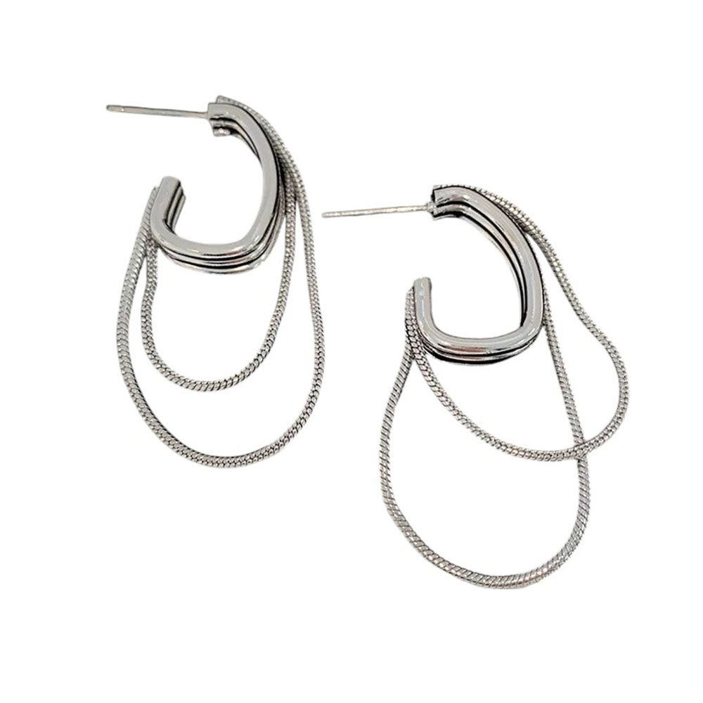 Self Made Chain Earrings