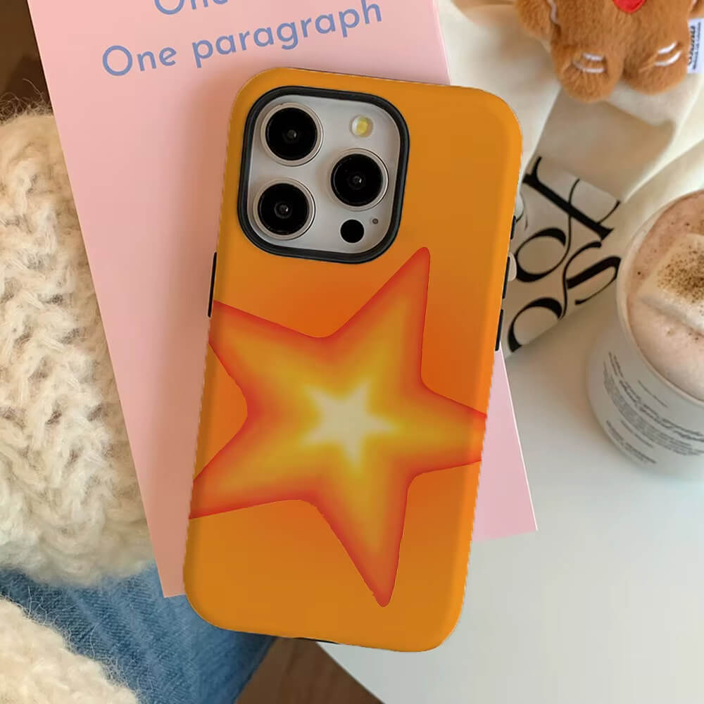 Orange Star iPhone Case