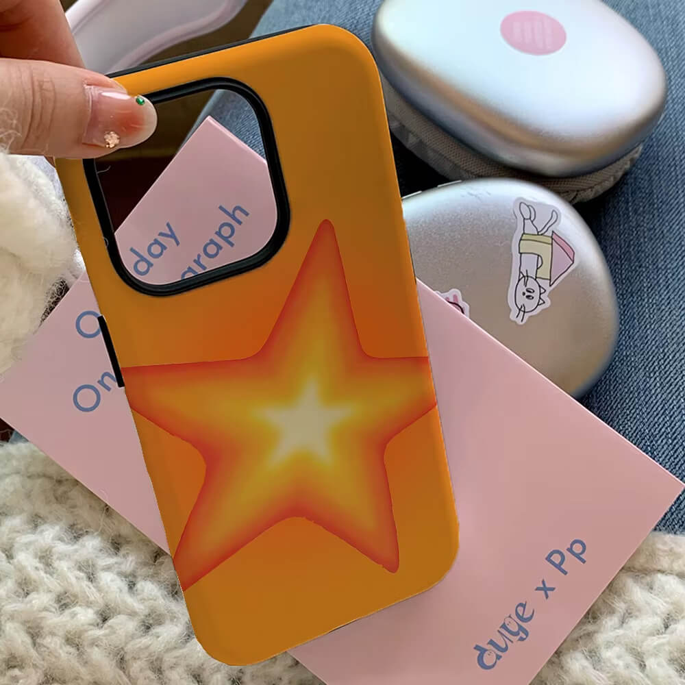 Orange Star iPhone Case