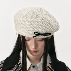 Clouds Over Paris French Beret Hat