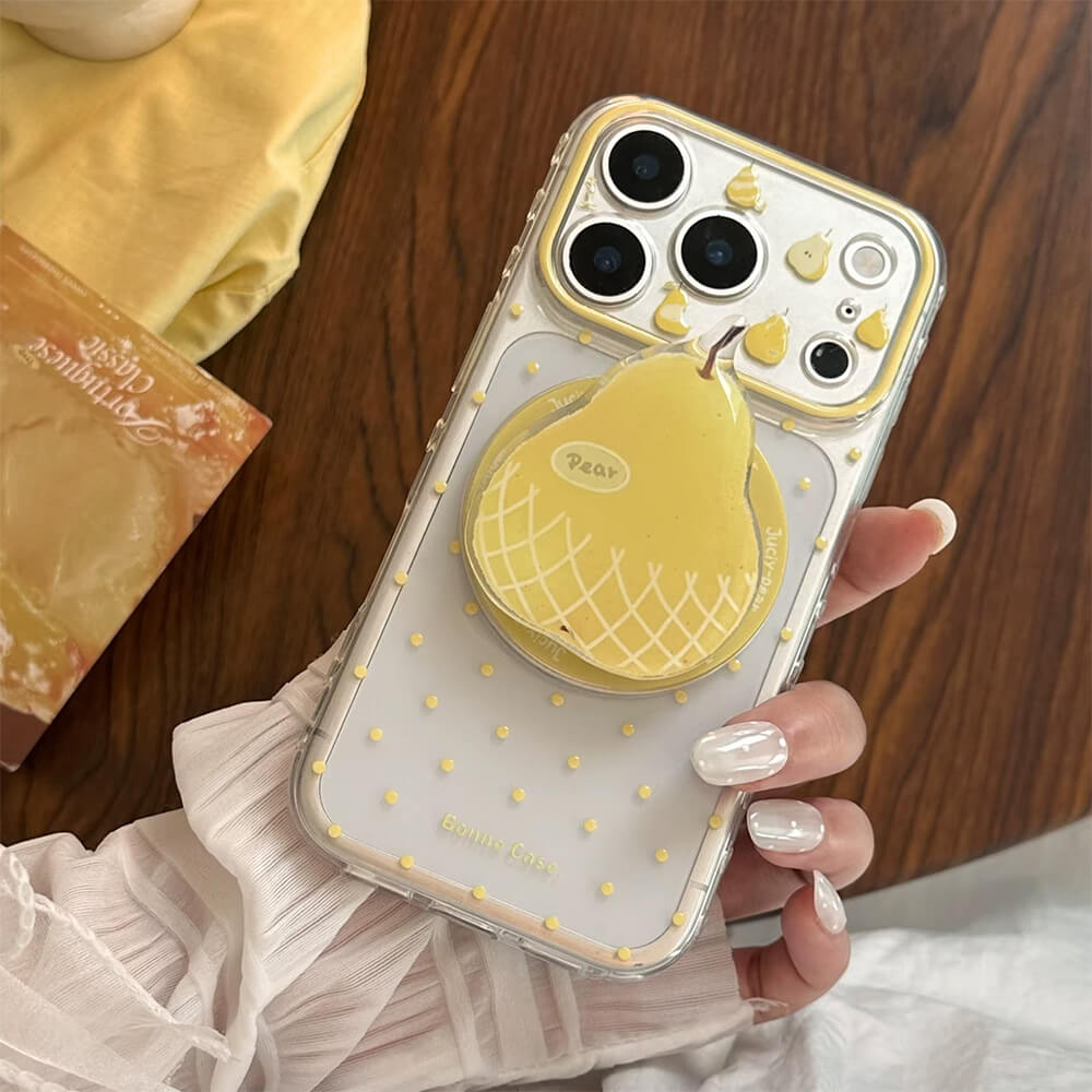 Pear Grip Polka Dot iPhone Case