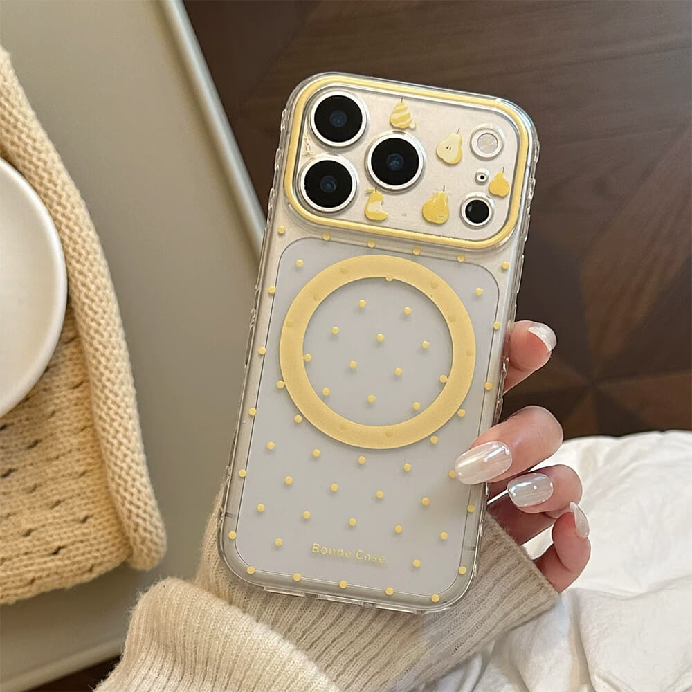Pear Grip Polka Dot iPhone Case