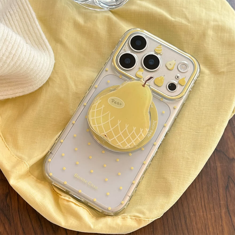 Pear Grip Polka Dot iPhone Case