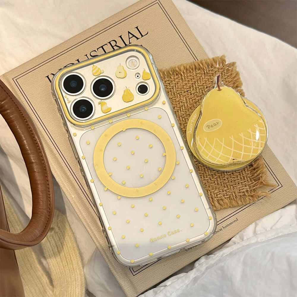 Pear Grip Polka Dot iPhone Case