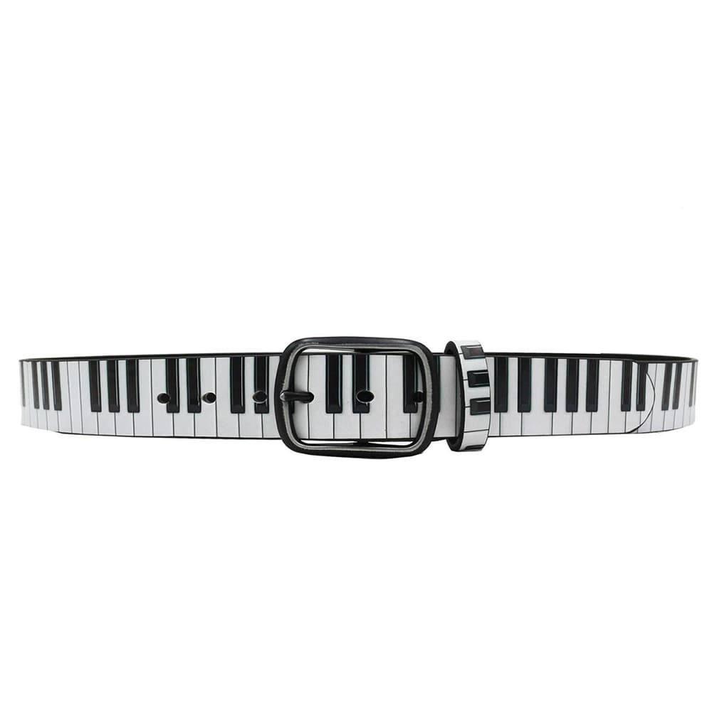 Piano Key Print Belt
