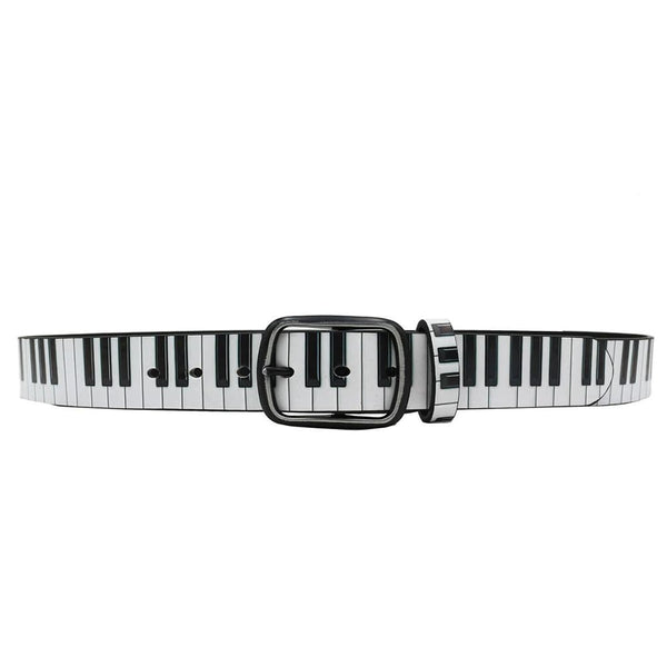 Piano Key Print Belt