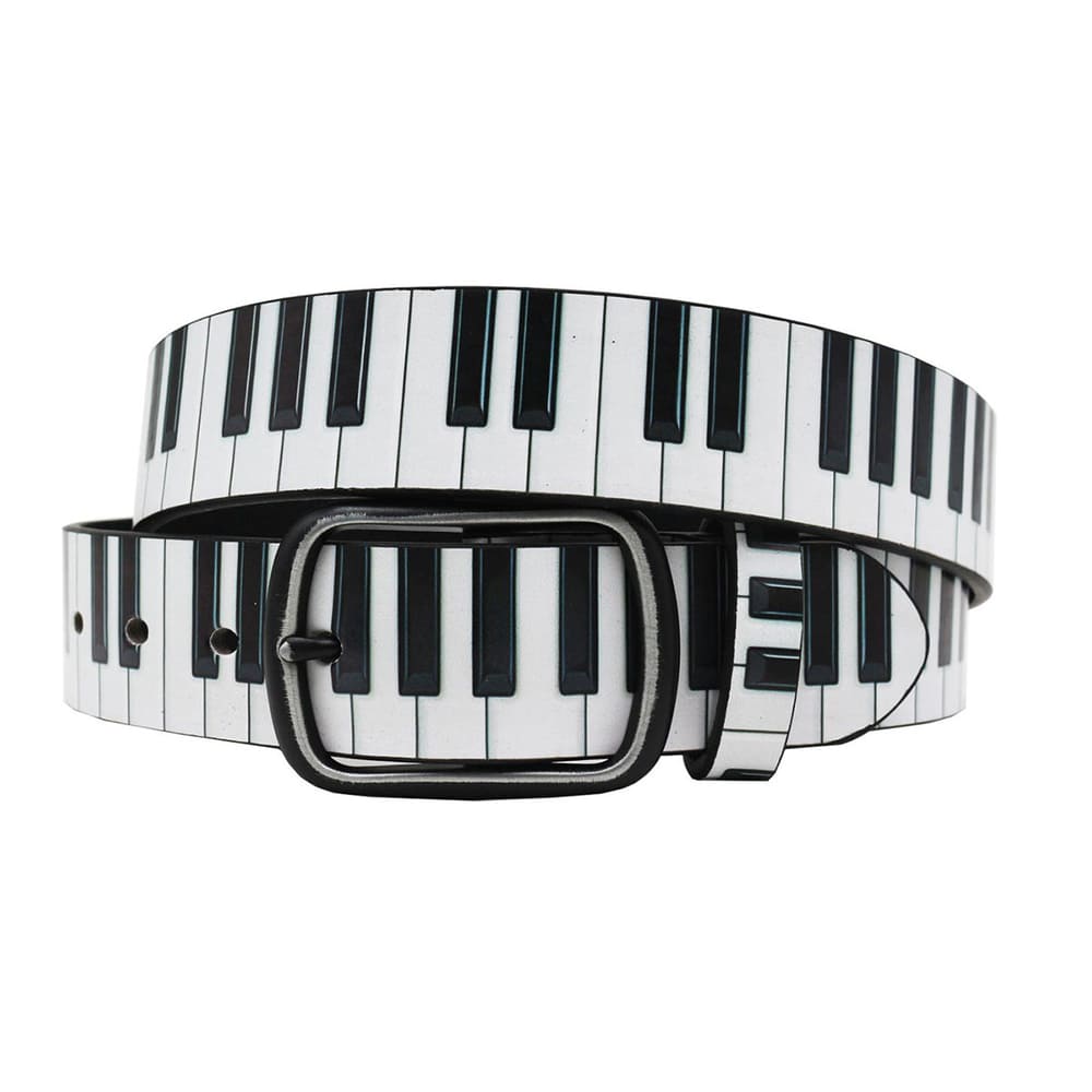 Piano Key Print Belt