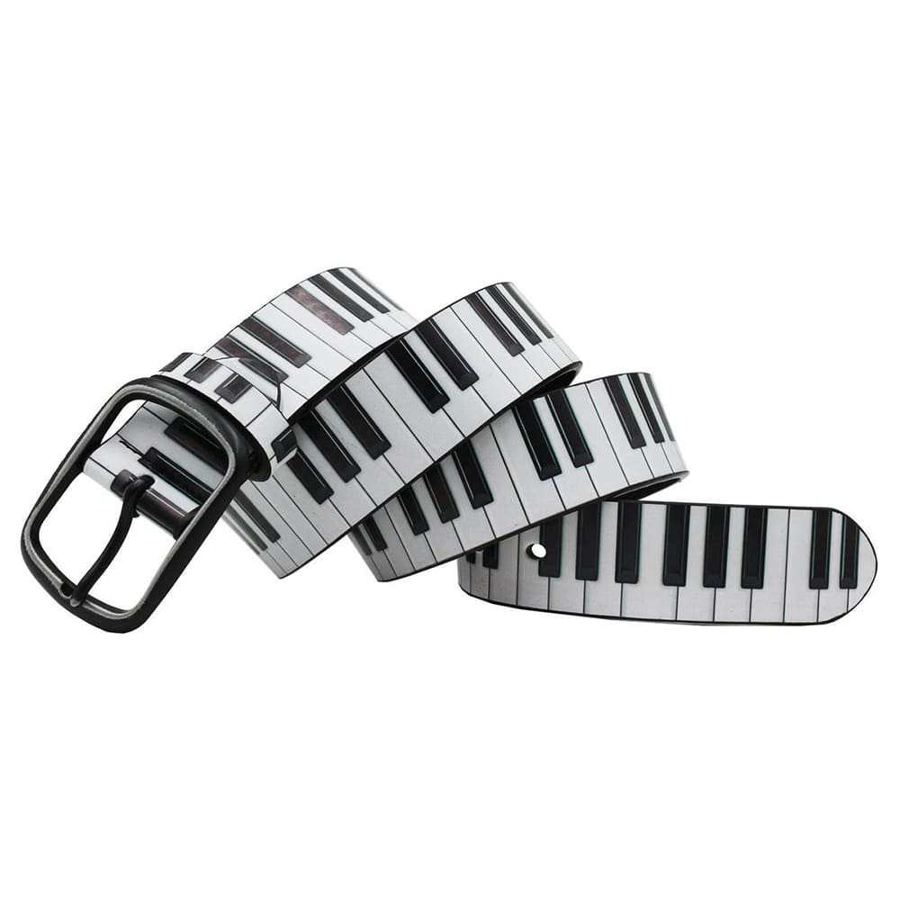 Piano Key Print Belt