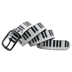 Piano Key Print Belt