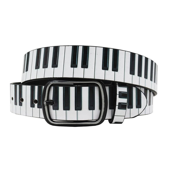 Piano Key Print Belt