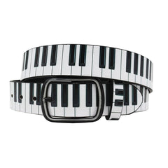Piano Key Print Belt