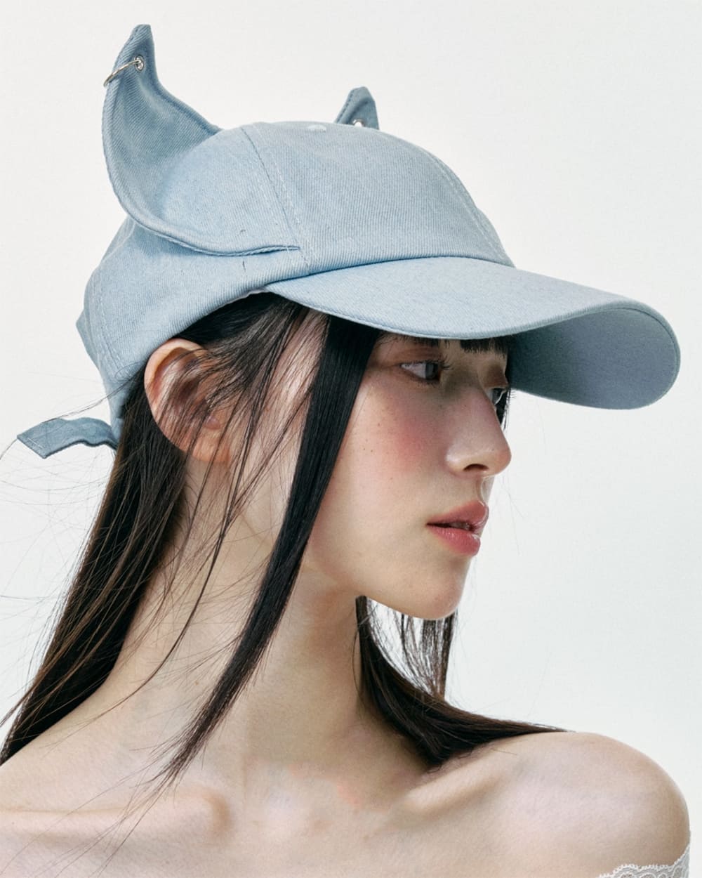 Pierced Cat Ear Baseball Cap