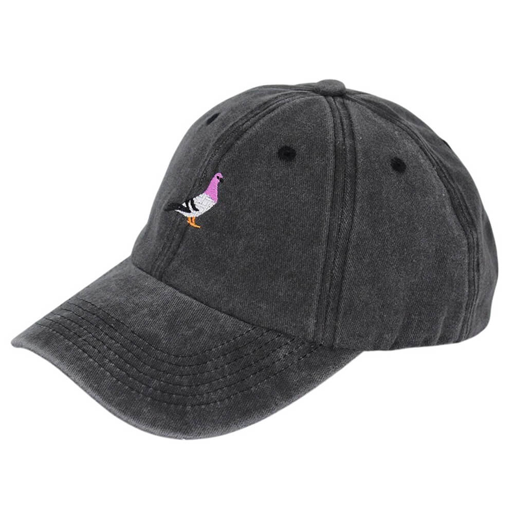Pigeon Embroidery Baseball Cap