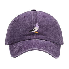 Pigeon Embroidery Baseball Cap