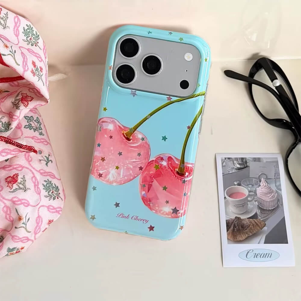Pink Cherry iPhone Case
