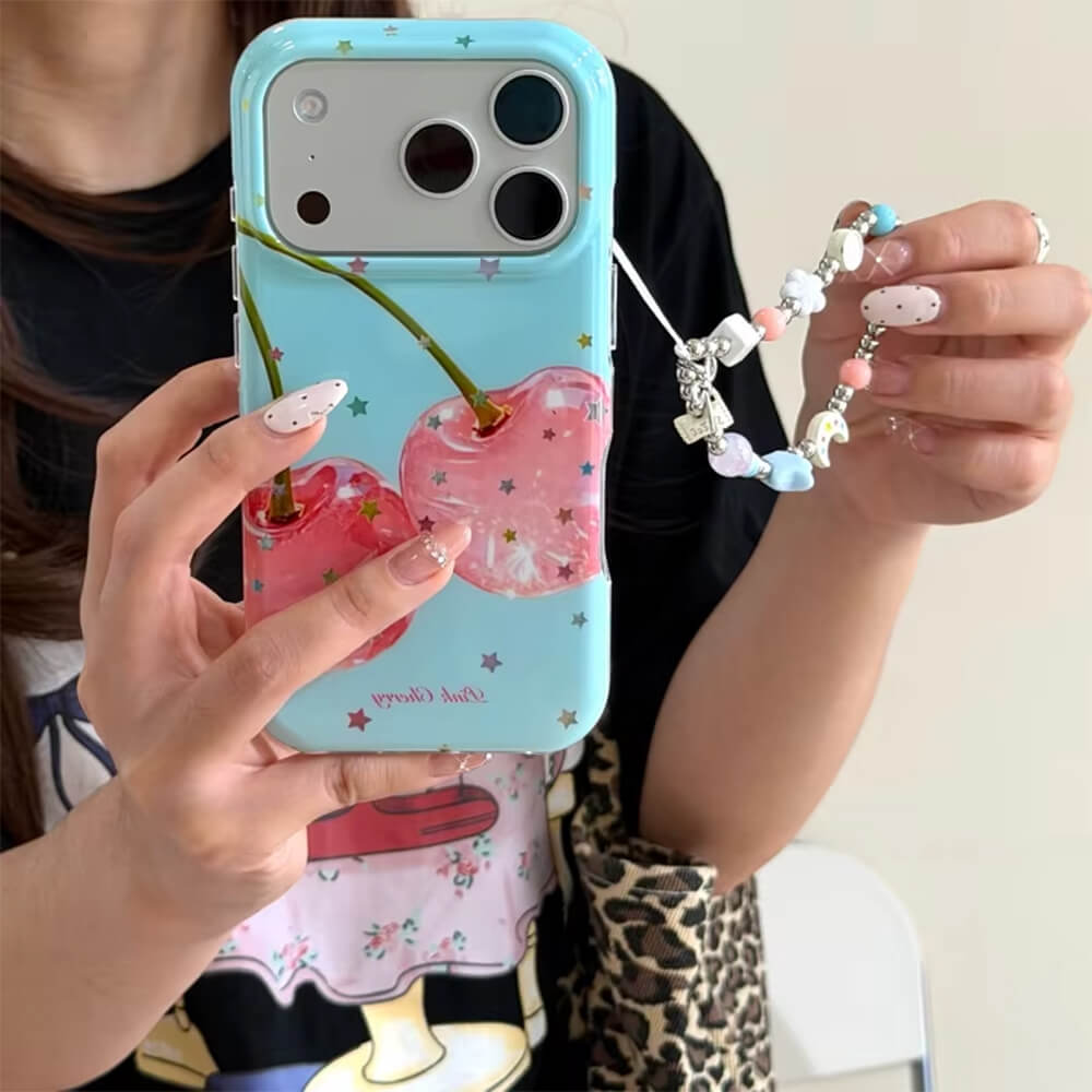 Pink Cherry iPhone Case