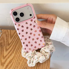 Pink Strawberry iPhone Case