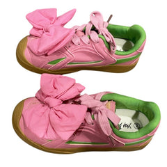 Princess Mood Bow Lace Up Sneakers