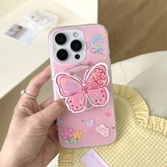 Pink Butterfly Phone Holder