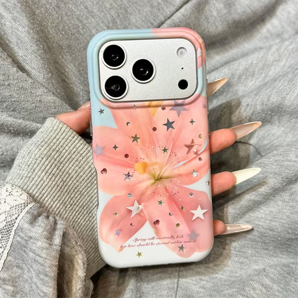 Pink Lily Flower iPhone Case