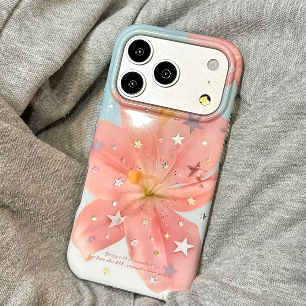 Pink Lily Flower iPhone Case