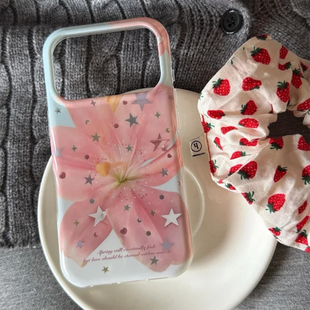 Pink Lily Flower iPhone Case