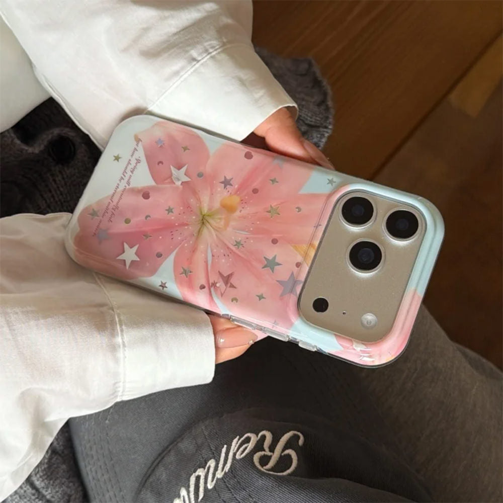 Pink Lily Flower iPhone Case