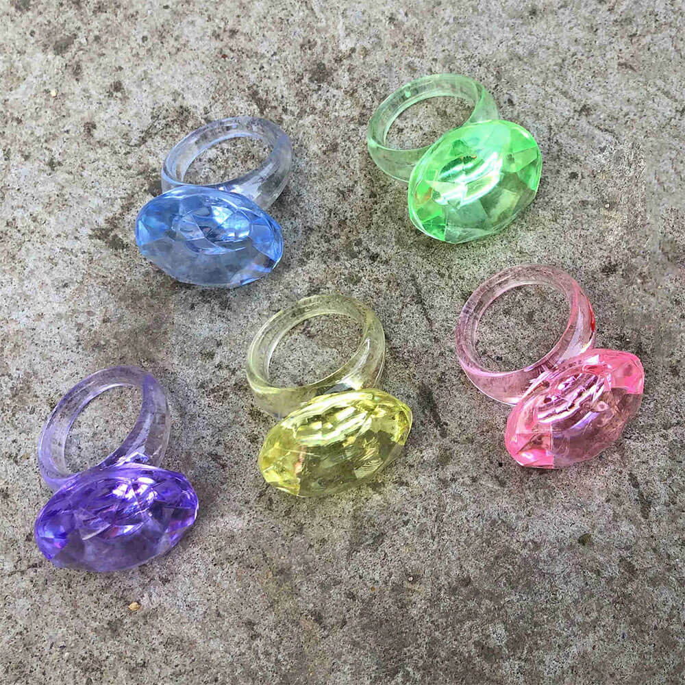 Plastic Diamond Indie Ring