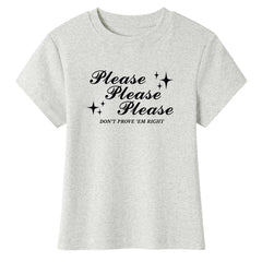 Please Don't Y2K Baby Tee